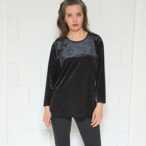 Patterned Velvet  combined blouse  19904 main image 1
