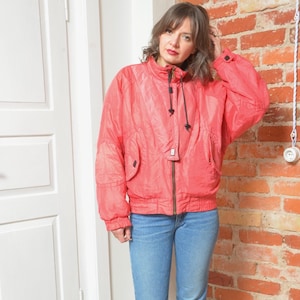 Vintage 80s Ski Short Zipper Jacket - Size Medium