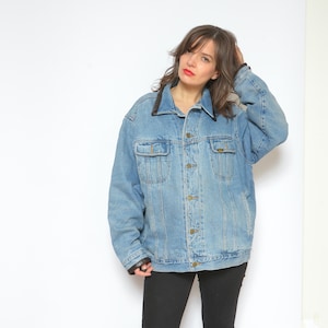 Sheep wool lined denim jacket best sale