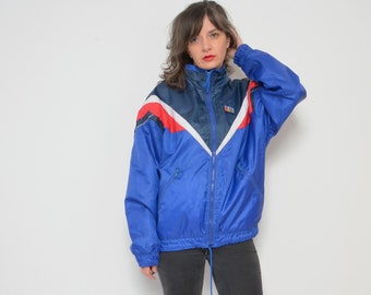 Rukka Zipper Windbreaker / Vintage 90s Fitted Waist Oversized Sports Jacket - Size Small