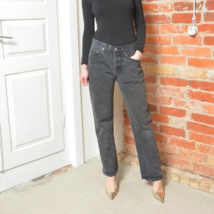 Vintage 90s Levi's 501 Black Denim Jeans Size 32/34 - Etsy