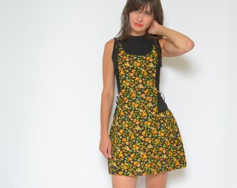 floral overall skirt