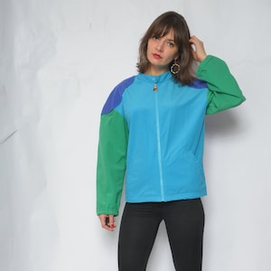 Fila Color Blocking Jacket / Vintage 90&#39;s Colorful Sports Blazer - Size Medium