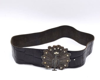 Vintage twisted wire peacock buckle belt Vintage twisted wire peacock buckle belt main image 4