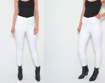 Vintage 80s High Waist White Riding Pants - Turnier - Extra Small