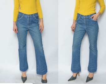 Vintage 90s High Waist Blue Jeans - Straight Leg Denim, Size Large
