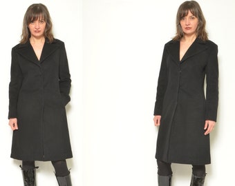 ジャケット・アウター 80s EURO VINTAGE virgin wool long coat Vintage 1980s European Star Virgin Wool Knit Long Coat / Full