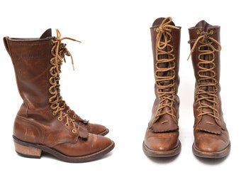 womens logging boots