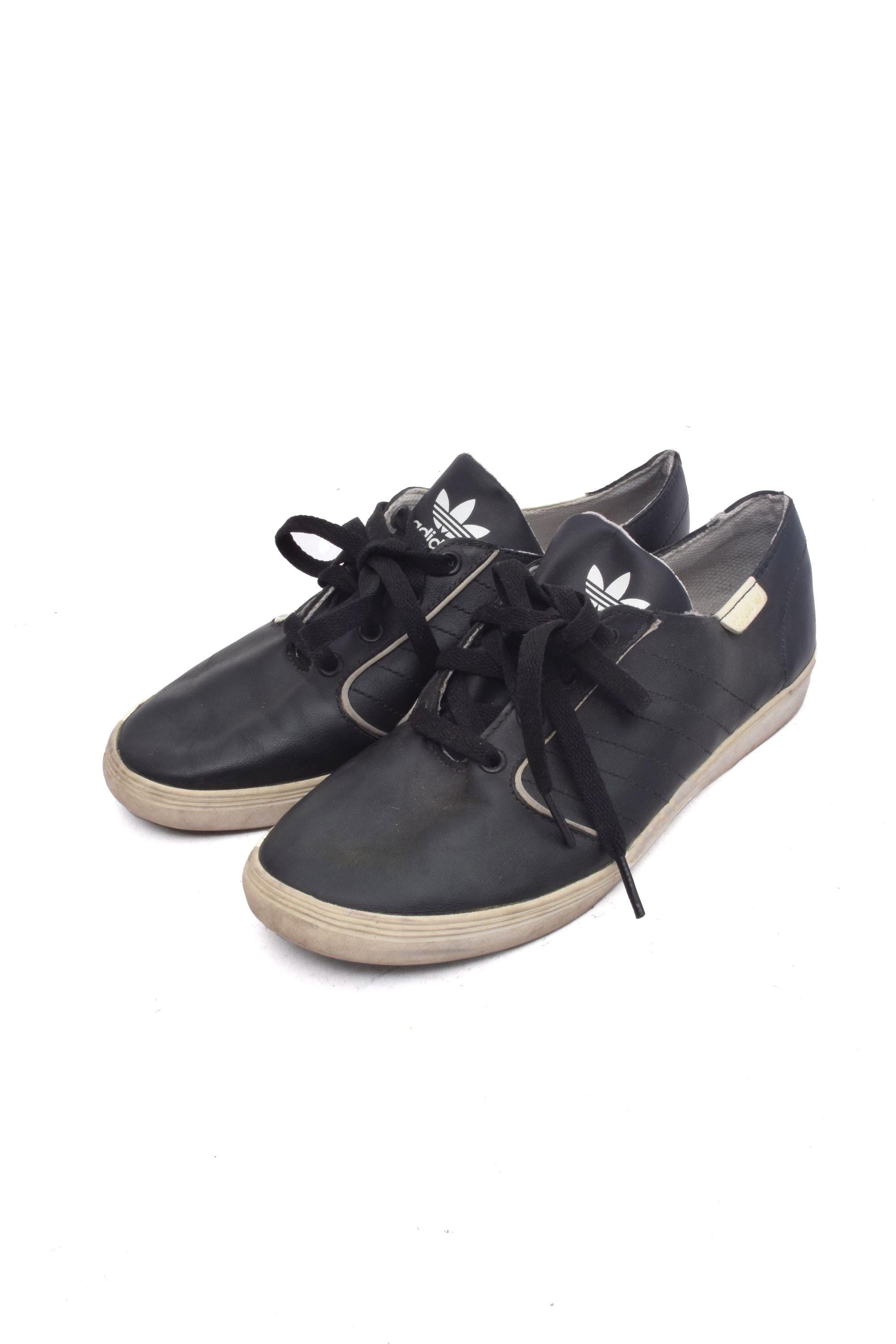 Vinatge 90s Adidas Leather Lace up Sneakers - Size 5 US Men - Etsy