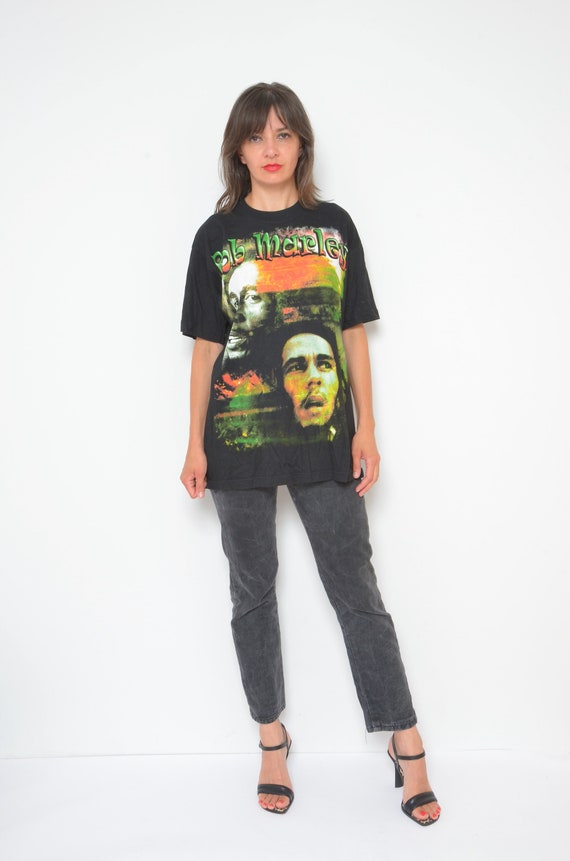 Bob Marley T Shirt /Turbogadget T shirt / Rasta T… - image 2