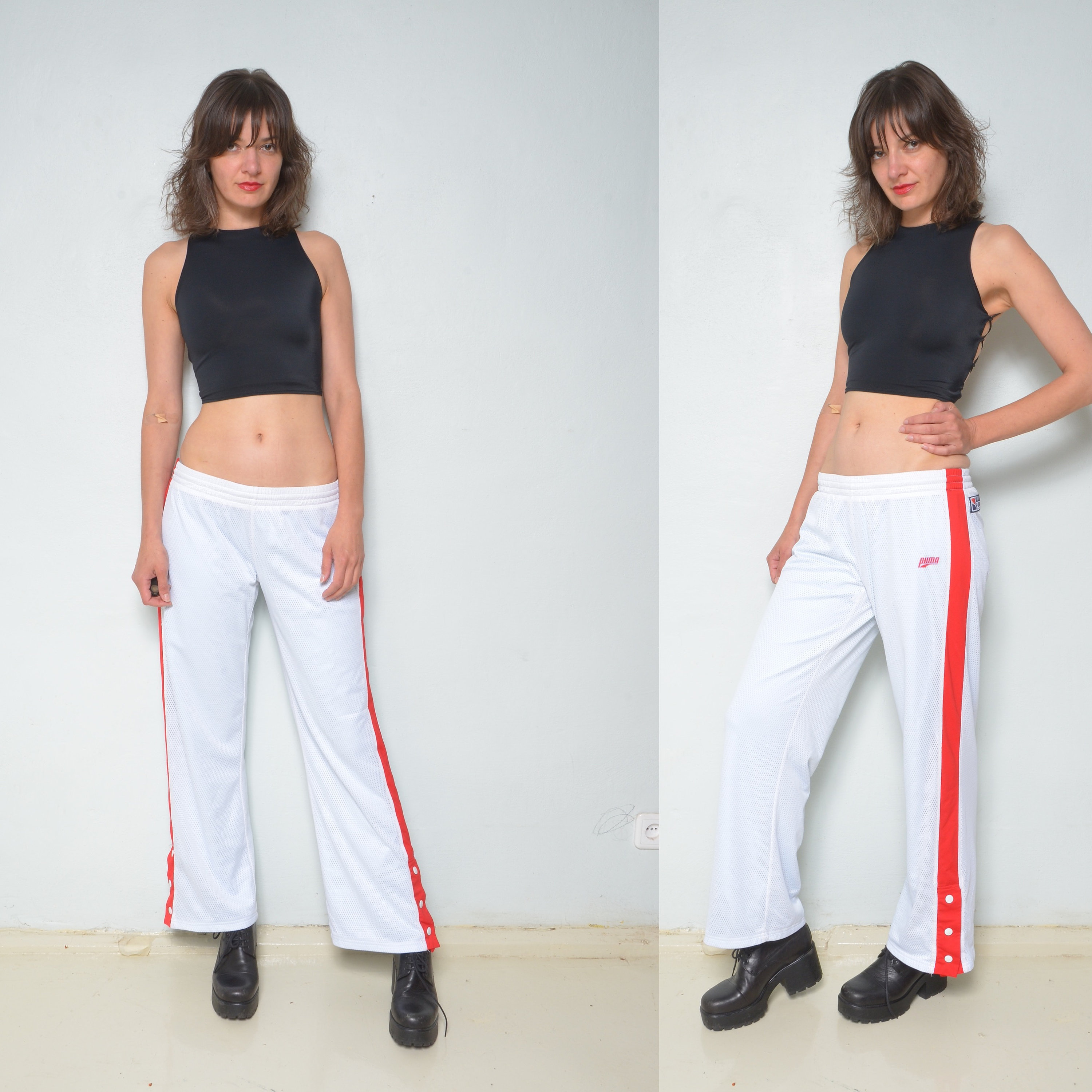 puma snap pants
