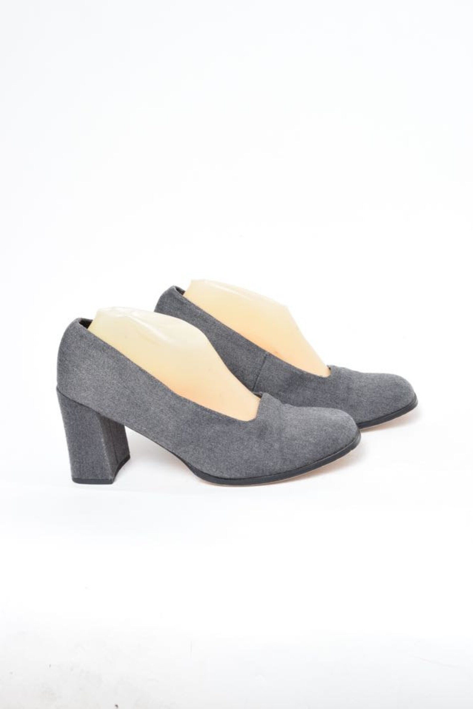 90s black chunky heels