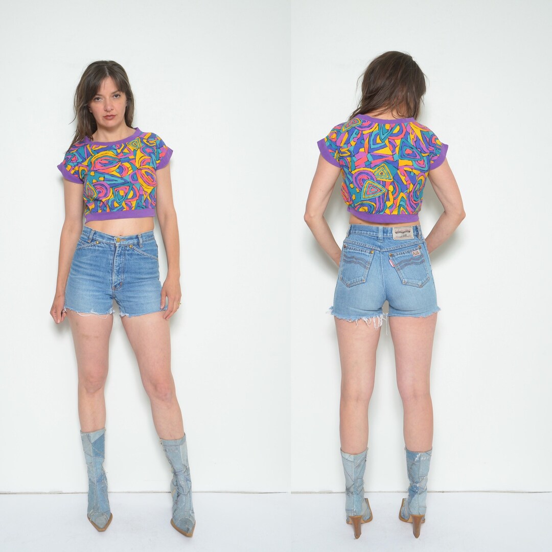 High Rise 90's Denim Shorts main image 1
