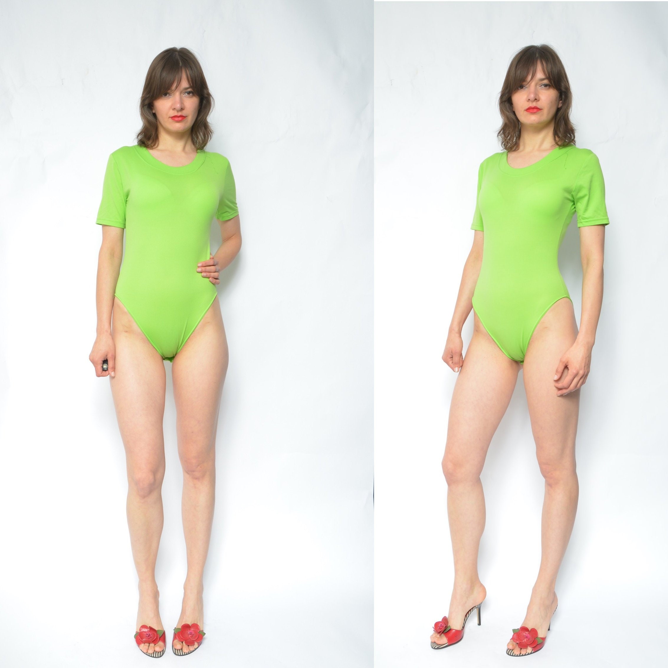 neon green leotard