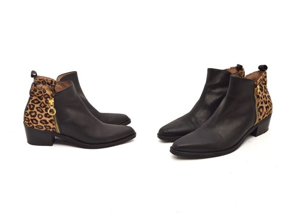 Stivaletti Primi Passi HATVAN In Pelliccia Stampa Leopardo Con Orecchie - Gioseppo Kids - Suola Gomma Memory Effect - 2
