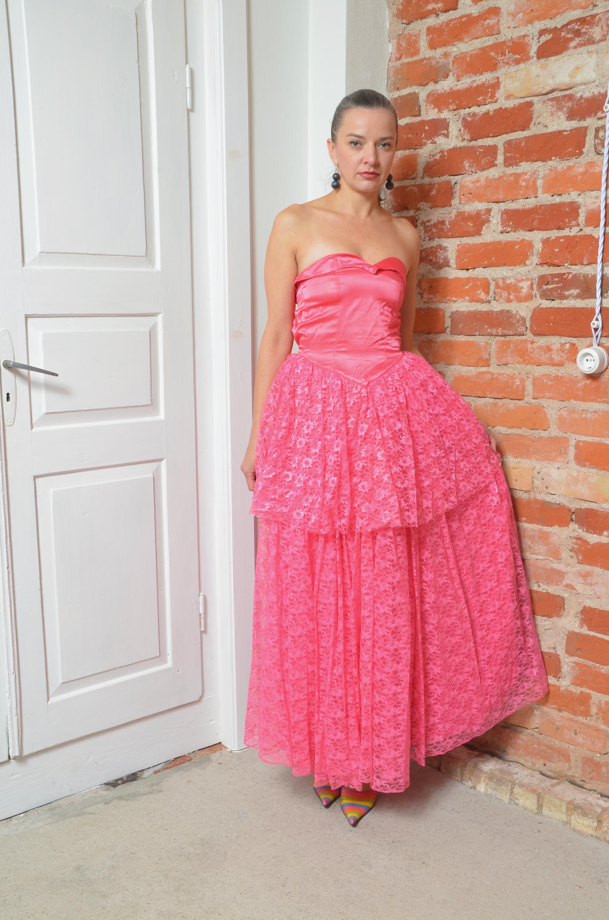 coral pink bridesmaid dresses Watermelon Bridesmaid Dress,Chiffon Bridesmaid Dress,Long Bridesmaid Dress,BD00180, US14W / Lilac main image 1