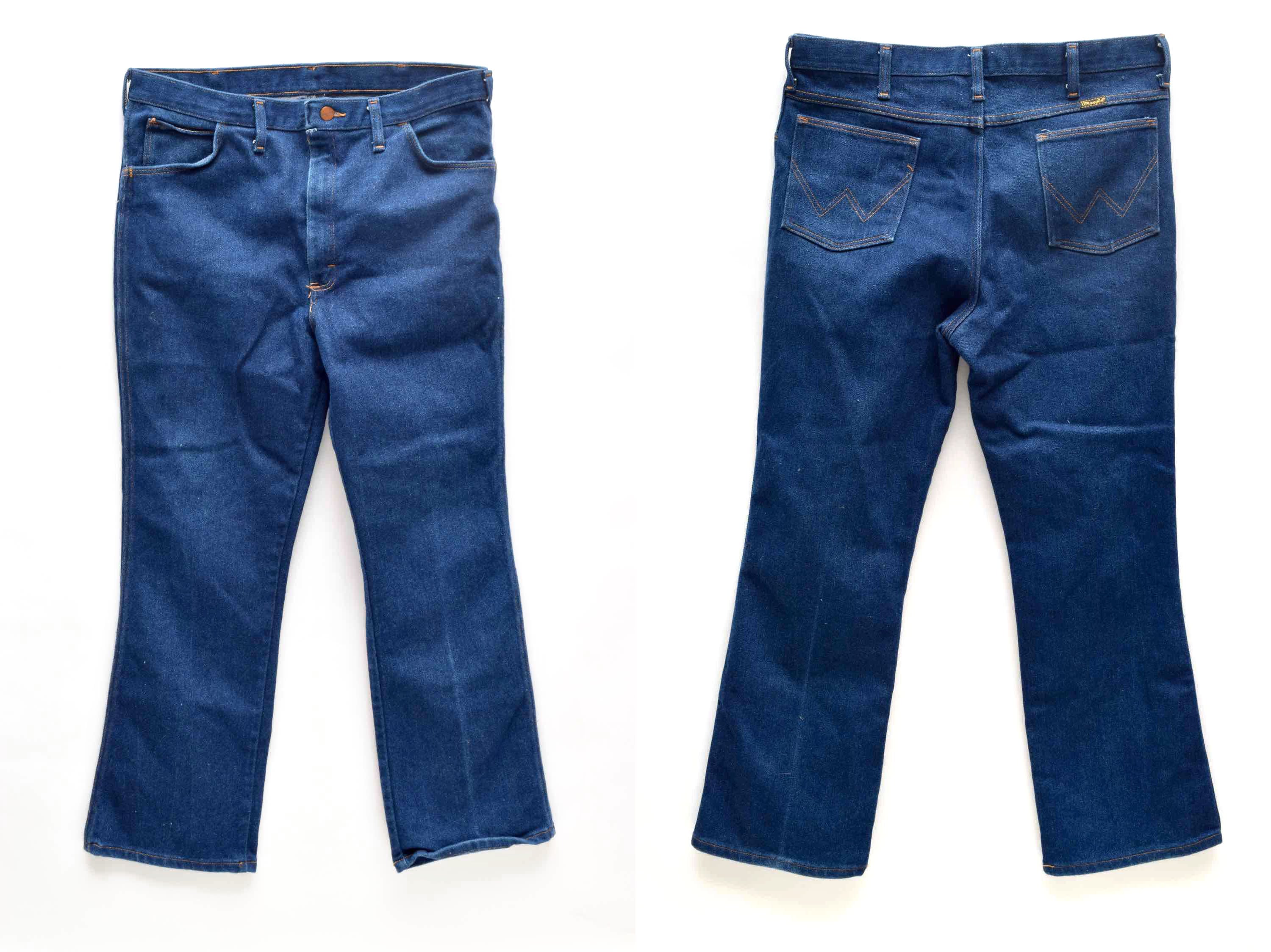 Wrangler Jeans / Vintage 90s Wide Flair Leg Denim Jeans Made