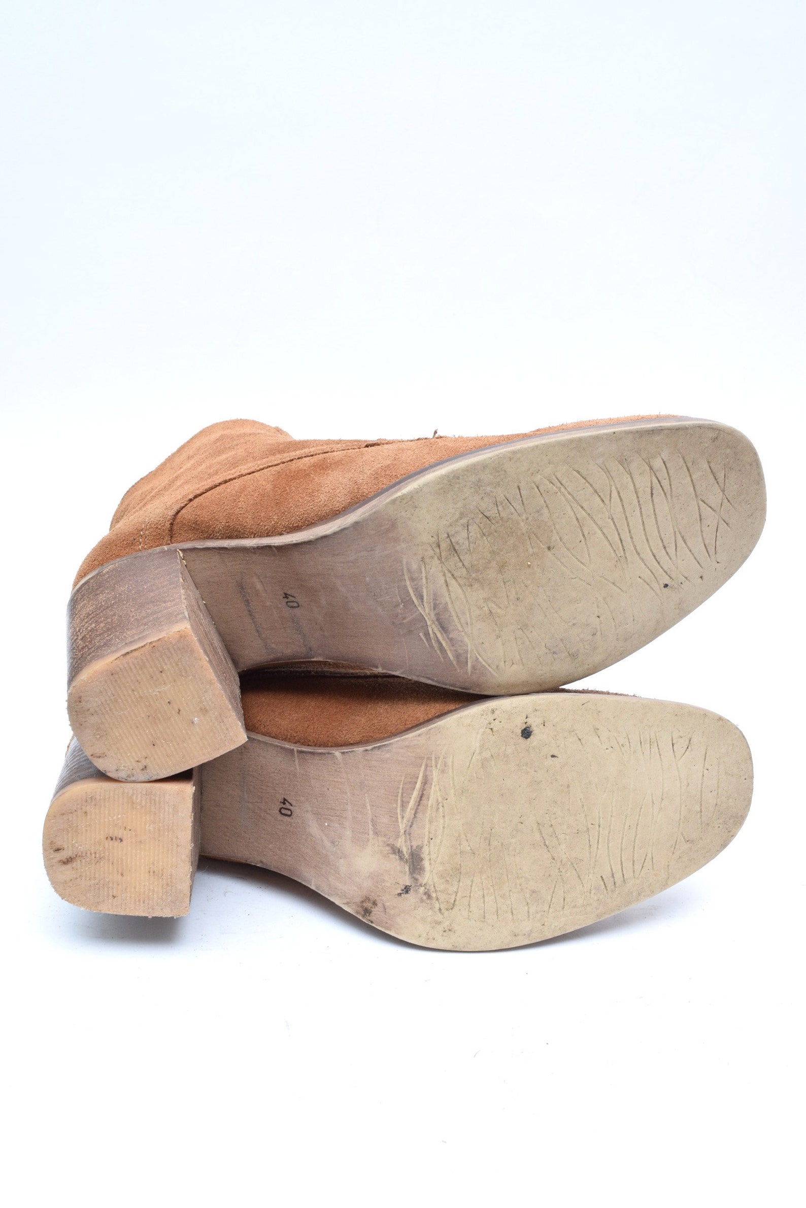 suede ankle boots high heel