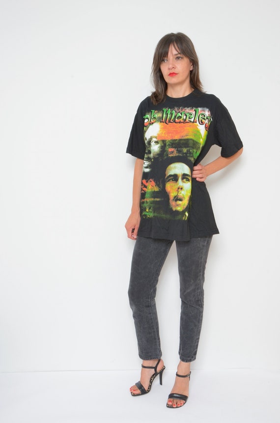 Bob Marley T Shirt /Turbogadget T shirt / Rasta T… - image 4