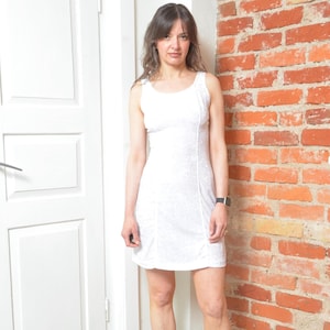 white velvet dress short Analise Velvet Mini Dress - White