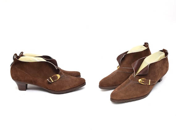 NOS 90’s~00’s CHEANEY Brown Sued shoes Brown Leather Shoes | Brown Suede Shoes | Cheaney Shoes NOS 90's