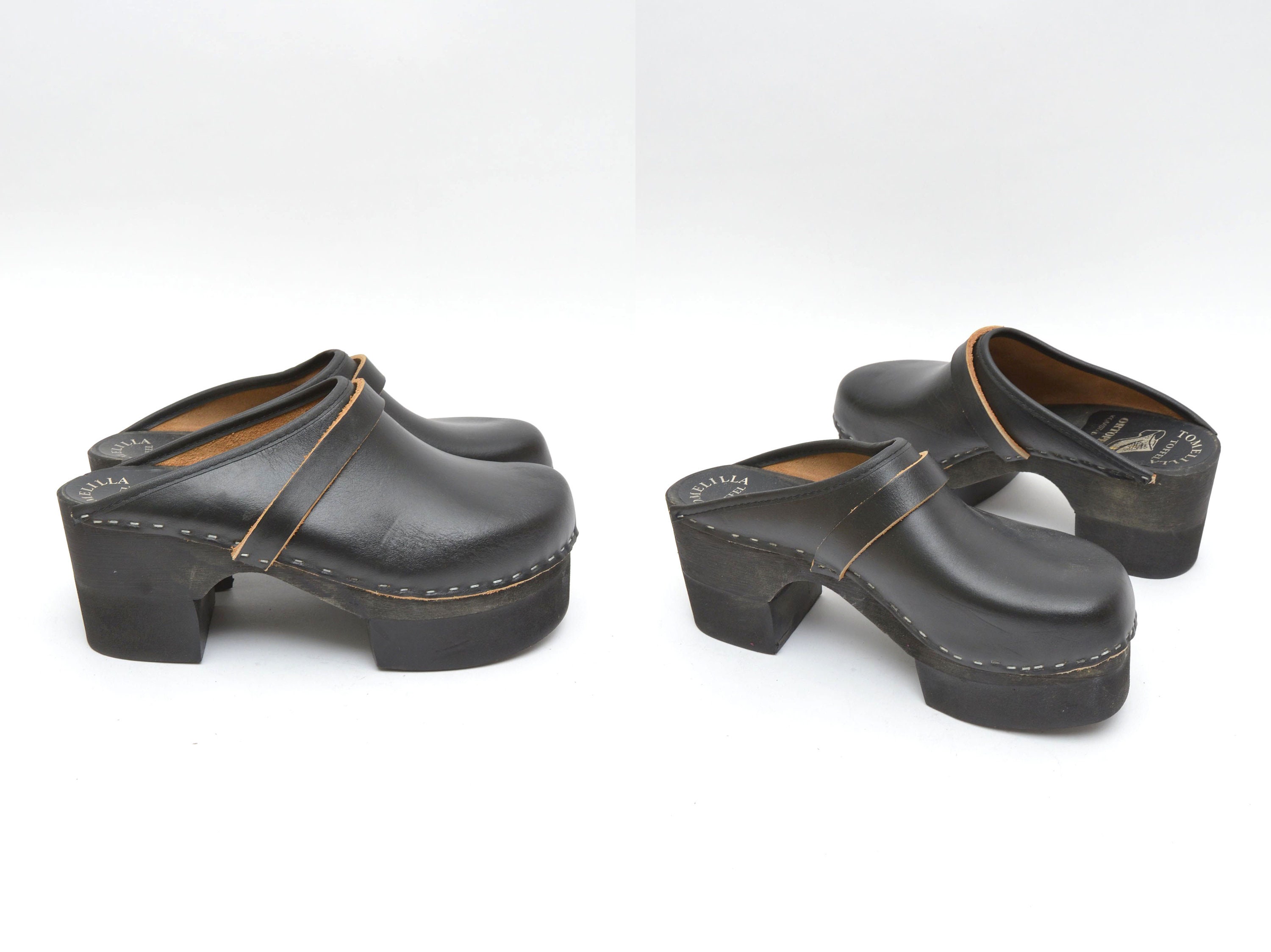 platform rubber clogs