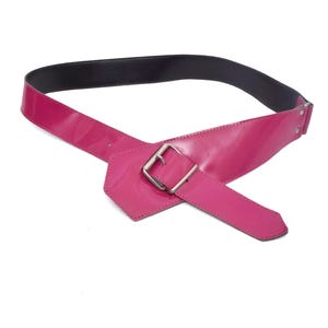 Vintage Galanos Elegant Pink Belt Satin and Leather Sz XS/Small 11392522_master.jpg?width=768 main image 4