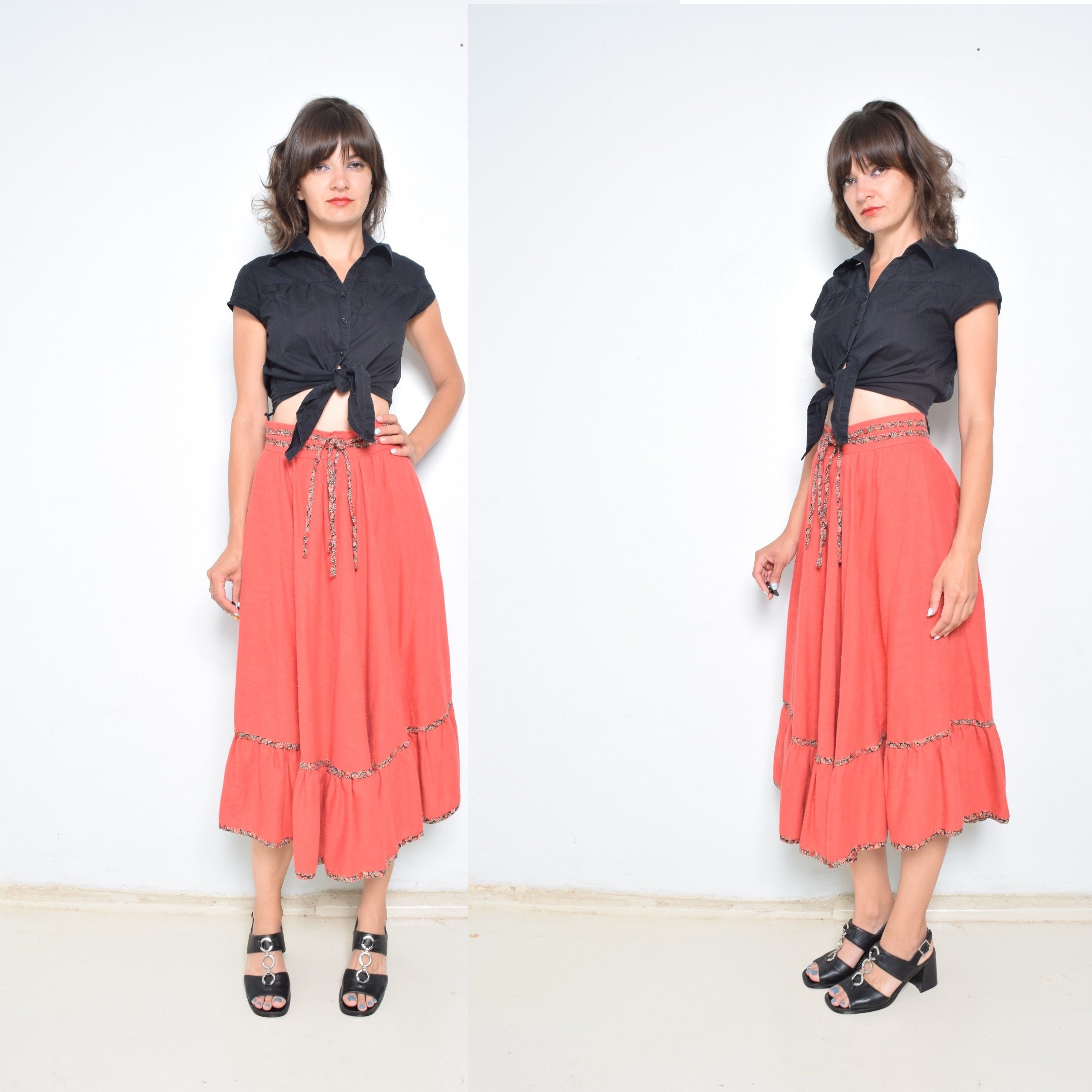 long summer skirts 80s