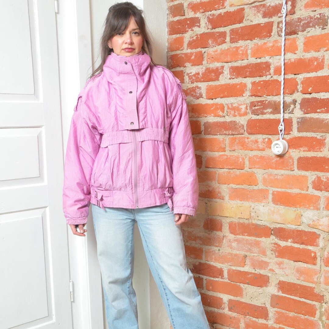 Vintage 80s Pink Puffer Jacket – Etirel – Size Medium - Etsy