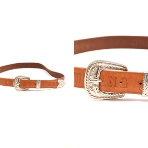 Mustang leather belt