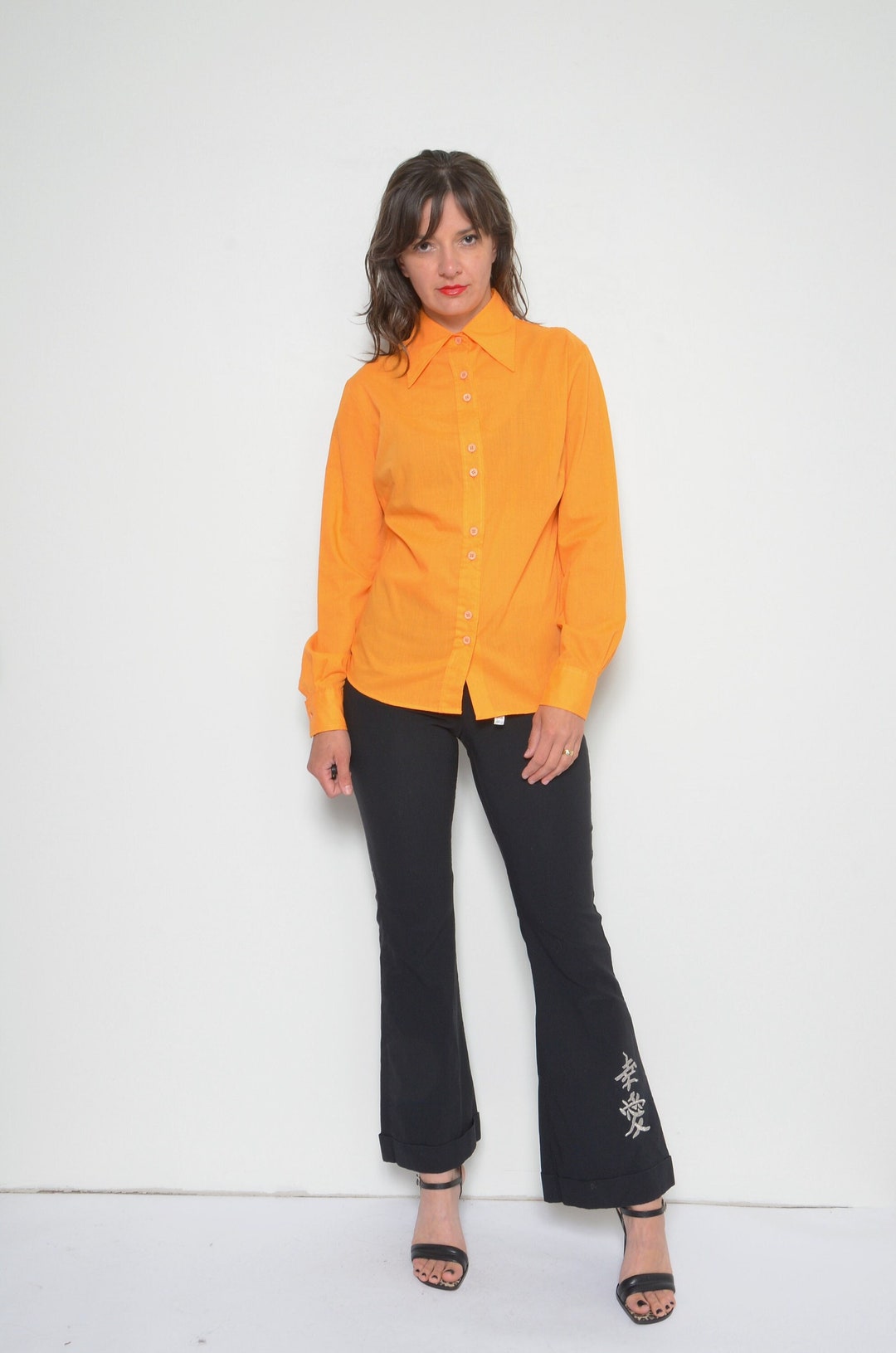 Classic Sleeveless Point Collar Blouse