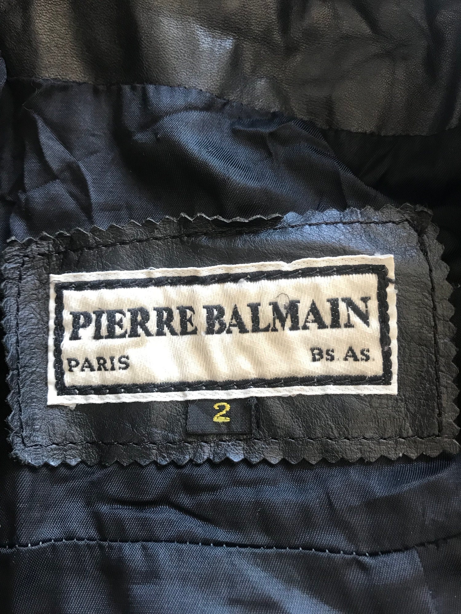Pierre Balmain Real Leather Oversized Jacket / Vintage 80s Big - Etsy