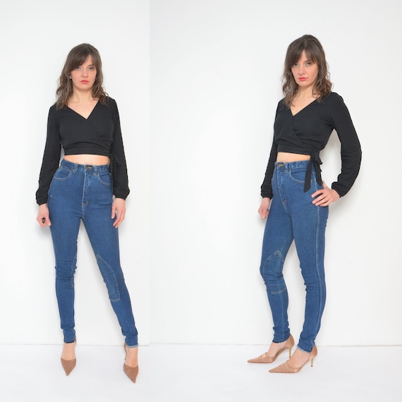 High waisted sale riding jeans