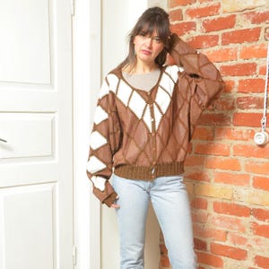Vintage Leather Patchwork Sweater - Etsy
