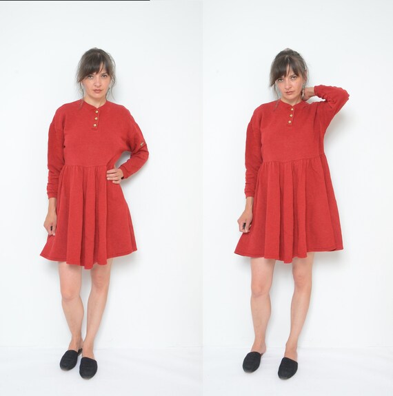 Oversized Sweatshirt Dress / Vintage 