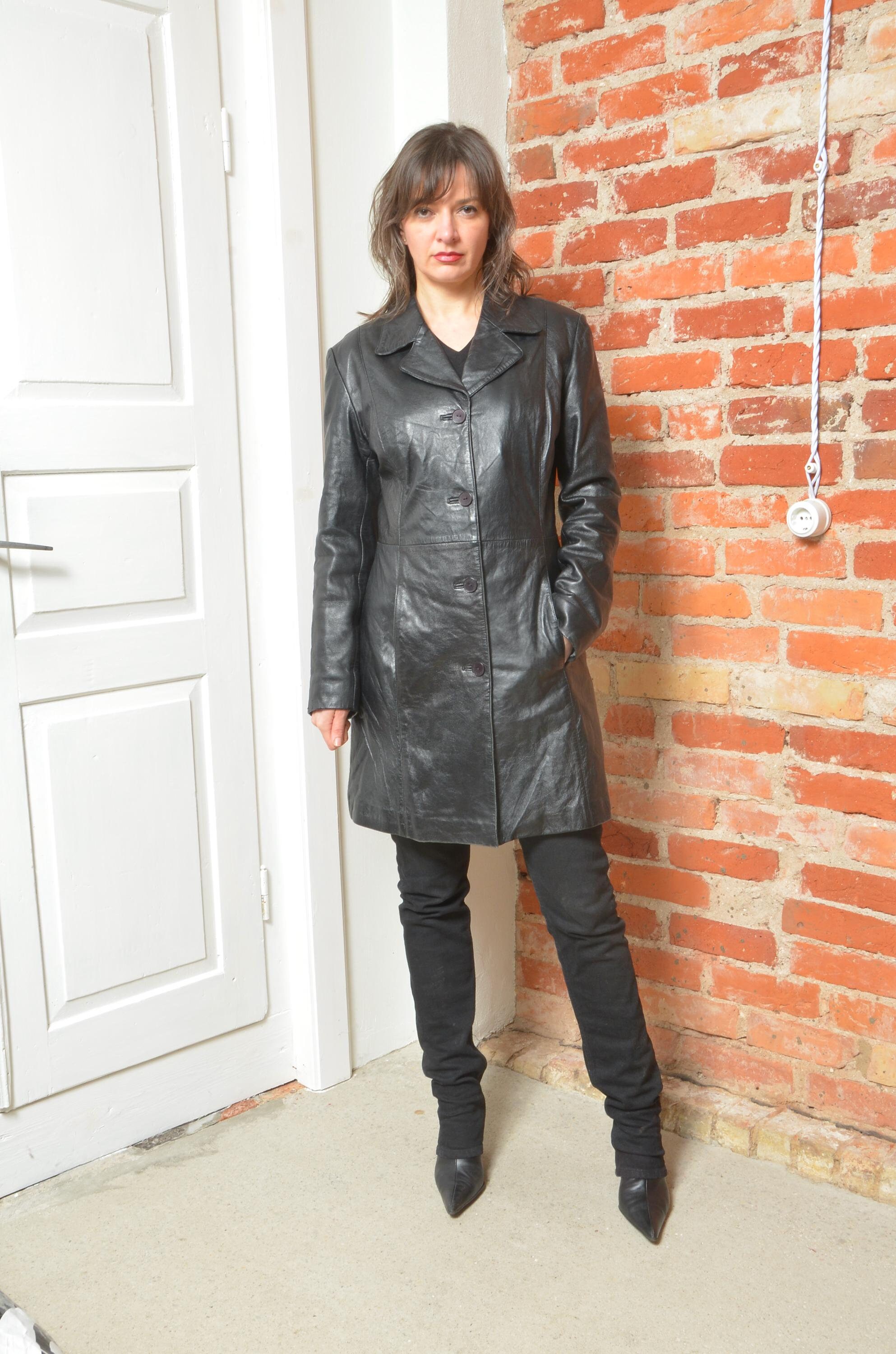 Vintage 90s Roco Baroco Real Leather Button Jacket Size Medium - Etsy