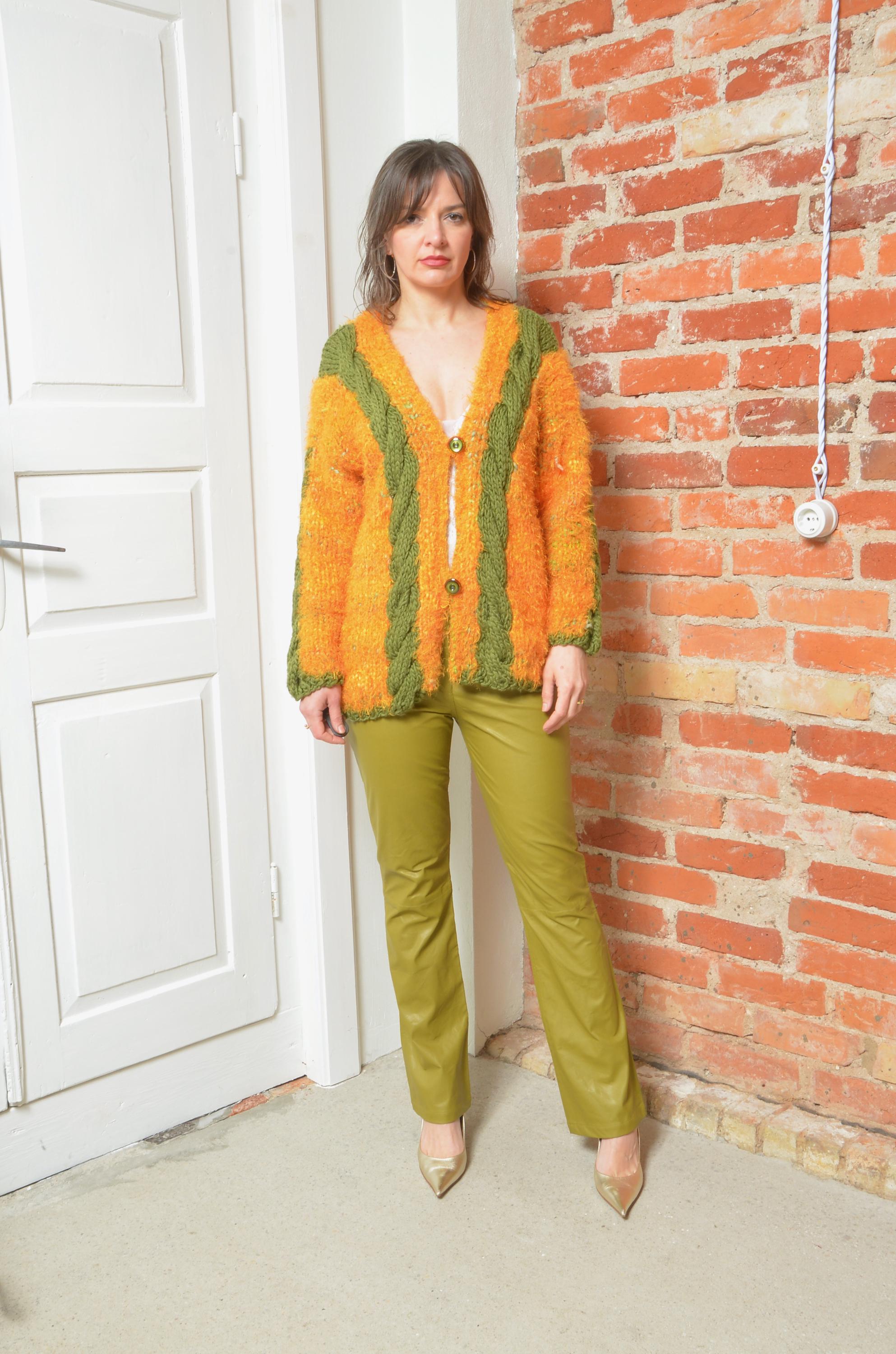 Vintage 80s Braid Knit Fuzzy Button Cardigan - Size M/L - Etsy Vintage 80s Braid Knit Fuzzy Button Cardigan - Size M/L - Etsy