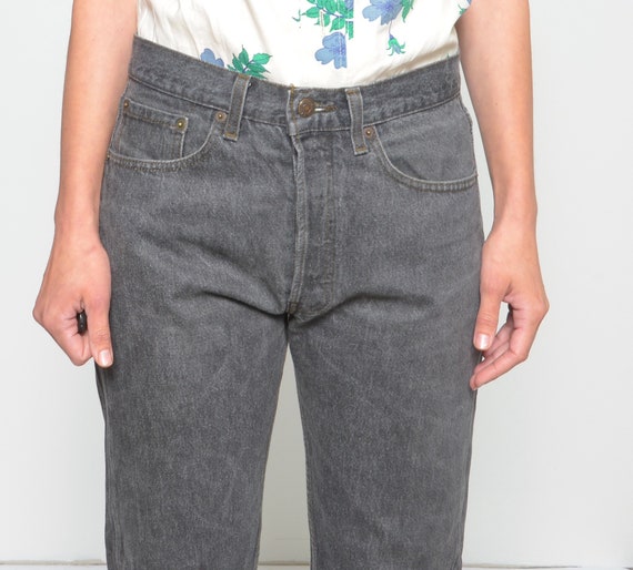 Buy Vintage 90s Levi's 501 Black Denim Jeans - Size 31/36 Online