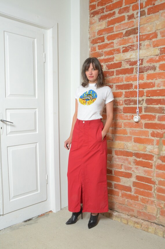00’s Slit Wrap Midi Skirt by The Limited main image 1