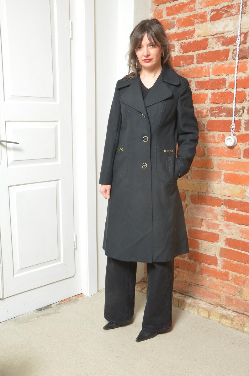 Vintage 80s Classic Tailored Button Coat – Size Large - Etsy