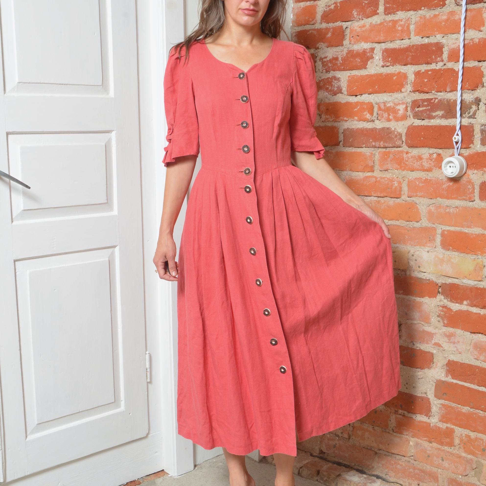 ヴィンテージ Alphorn リネン ワンピース 38 麻 Alphorn Dress - Etsy
