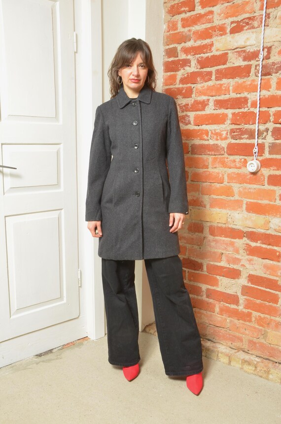 90s Vintage Wool Button Classic Coat Jacket - Size Small - Etsy