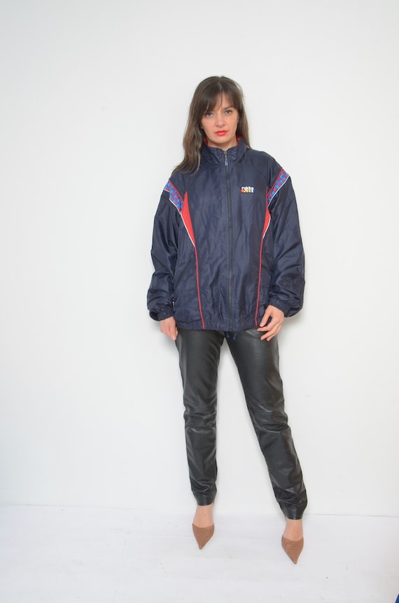 Rukka Zipper Windbreaker Vintage 90s Fitted Bomber Style Oversized Sports Jacket Size Large Etsy Ireland
