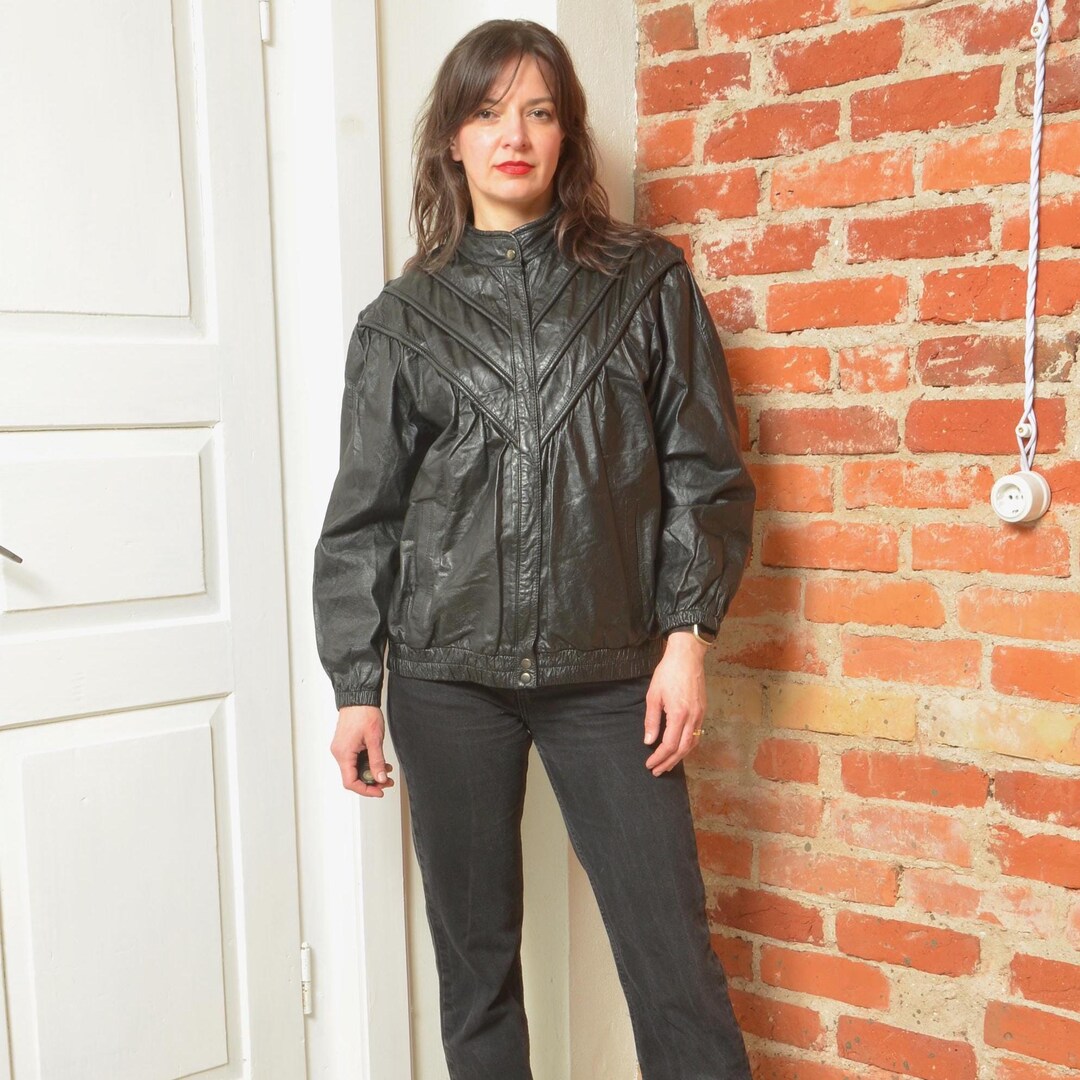 Lederjacke 80er Style