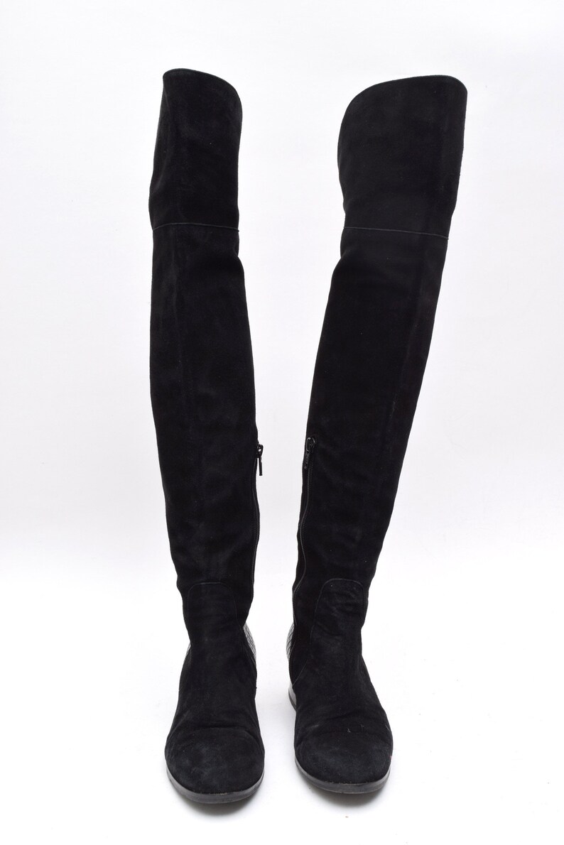 tall chunky heel boots