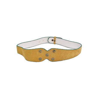 Brown Suede Studded Belt - Etsy display picture 1