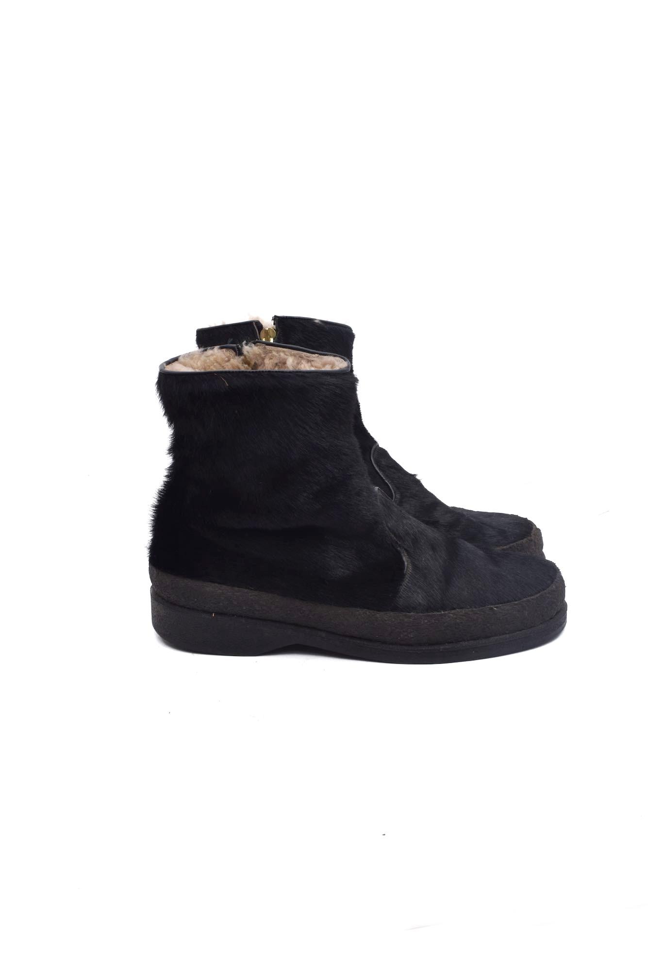 Fur Pony Hair Shoes - Etsy