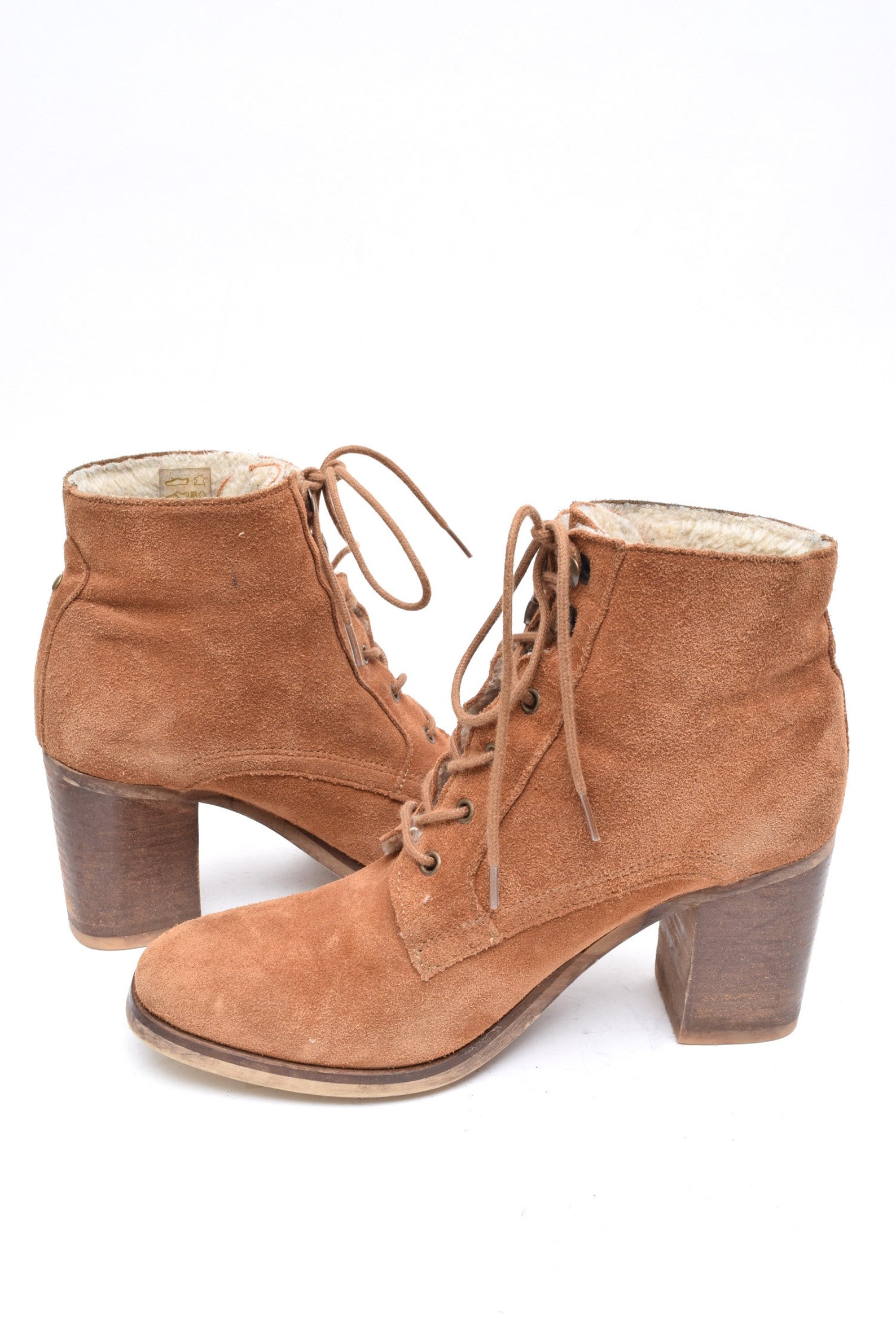 suede ankle boots high heel