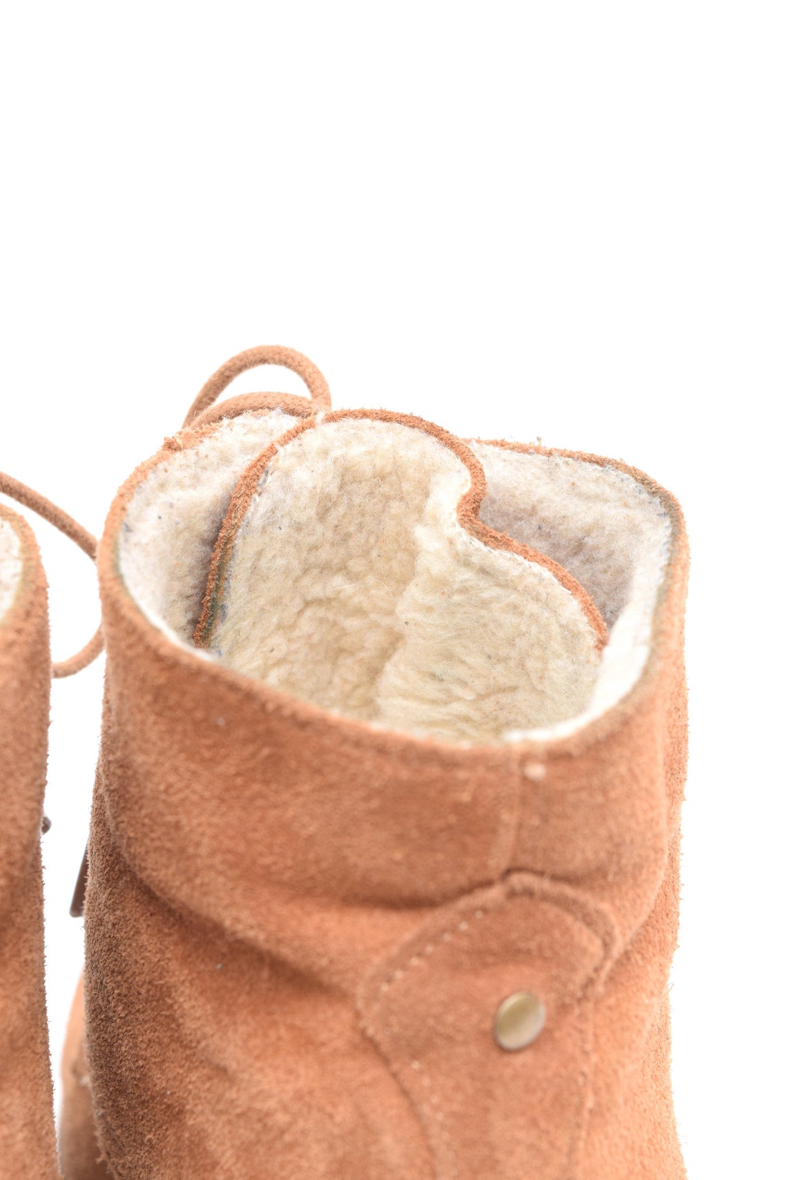 high heel suede ankle boots