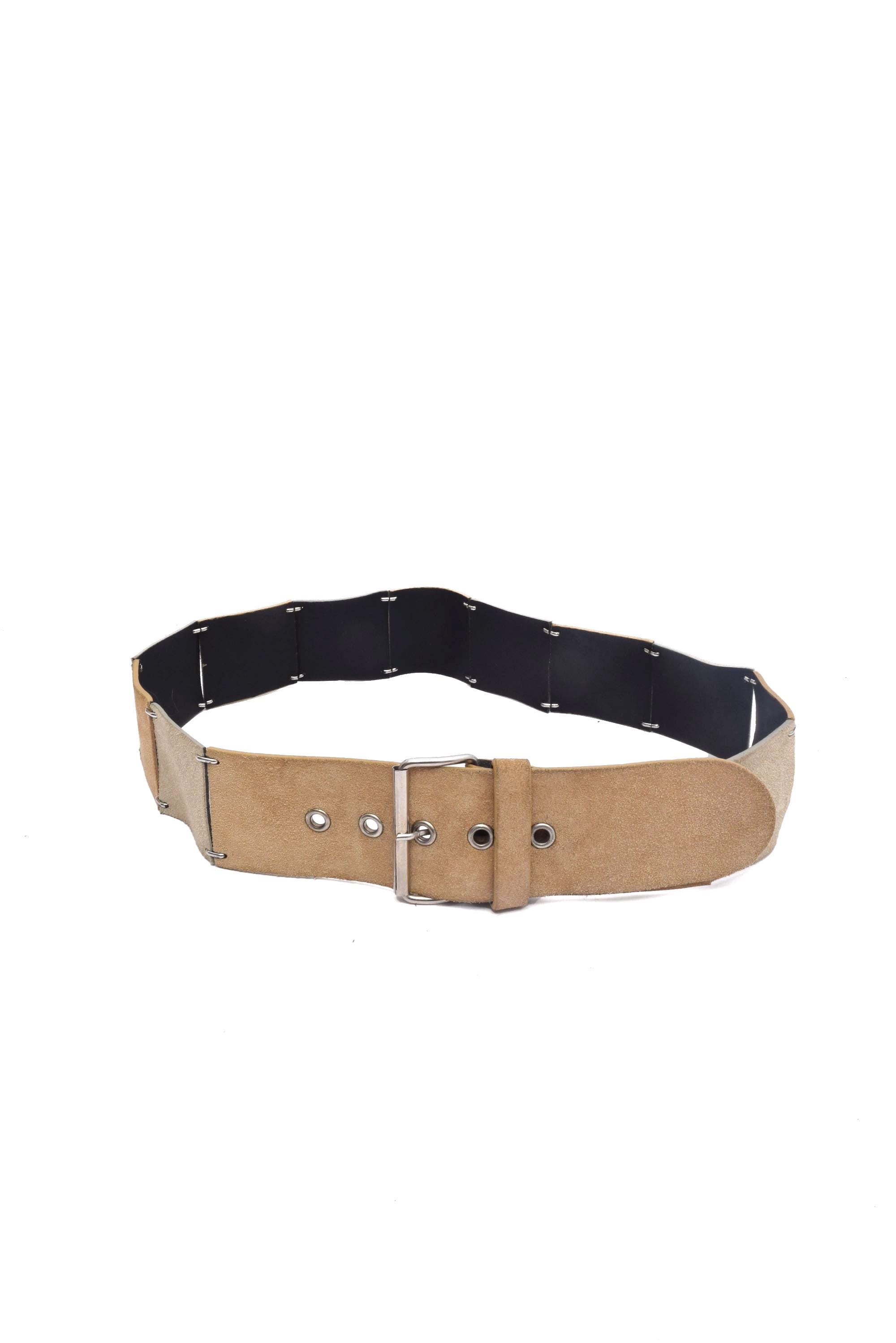 NWT Dead Stock Vintage Wilsons Leather Patchwork Suede Waist Belt Wild mustangs are on the loose inside Rumors! Vintage  main image 3